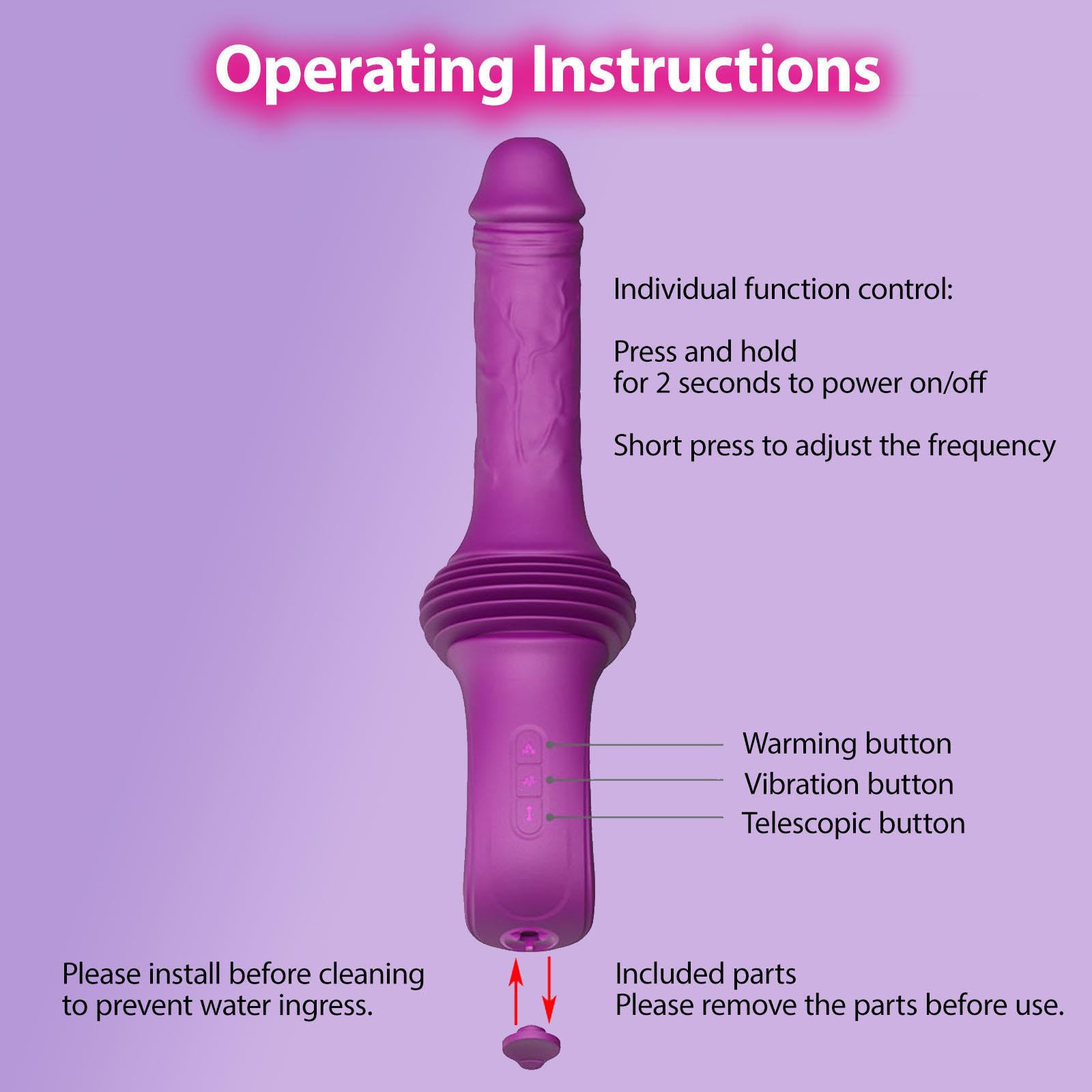 Vibratore G Spot Erotica Dildo Stimolatore Clitorideo può stimolare il punto G, Vibratore Punto G Giocattoli Sessuali Anale e Sextoys
