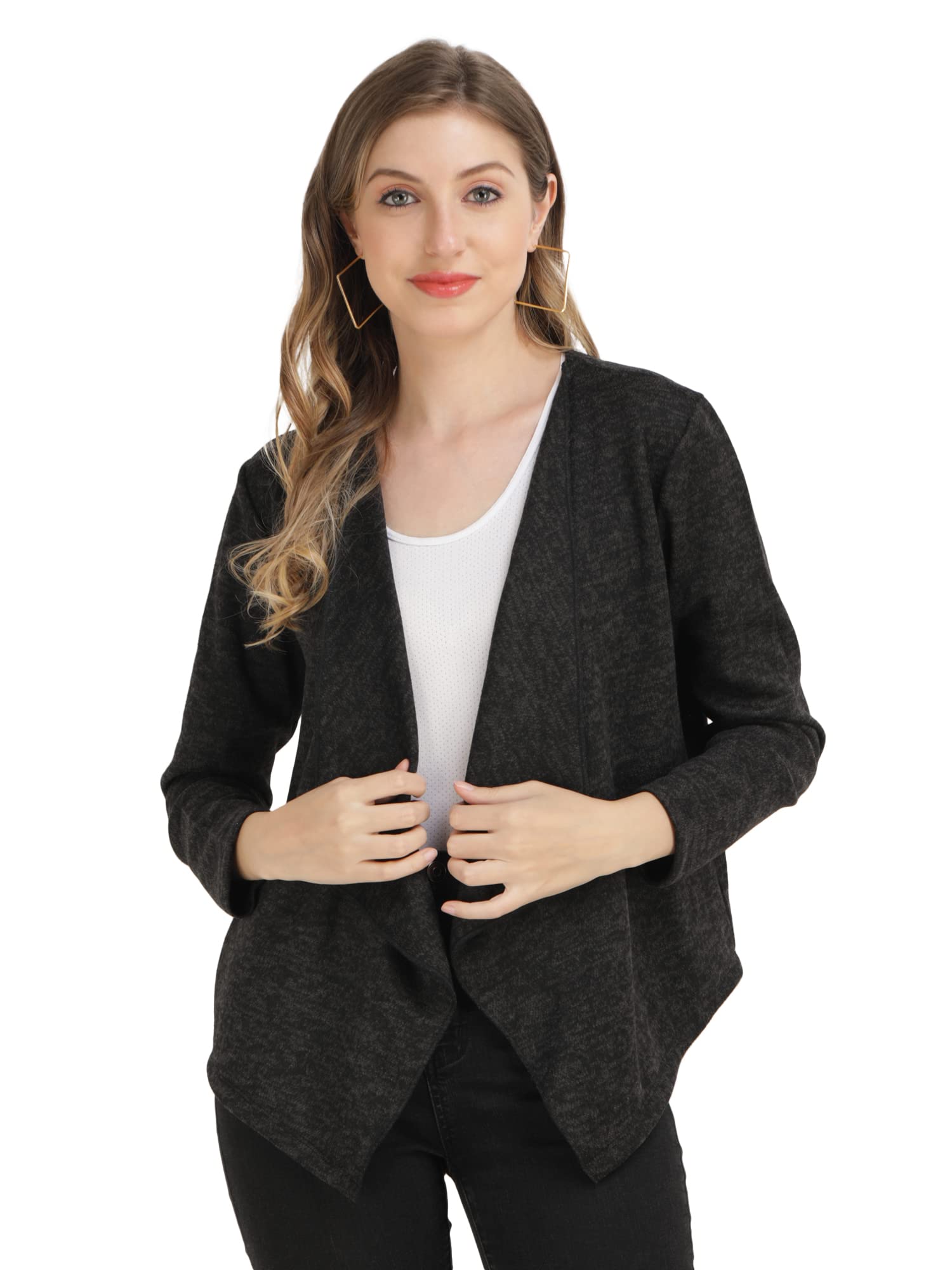aol Women's Light Winter Self-Design Acrylic Shrug-picture-47