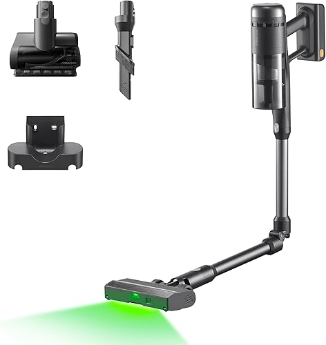 roborock H60 - Aspiradora ultra inalámbrica, aspiradora de succión mejorada de 210 AW con tiempo de funcionamiento de 90 minutos, tubo flexible de