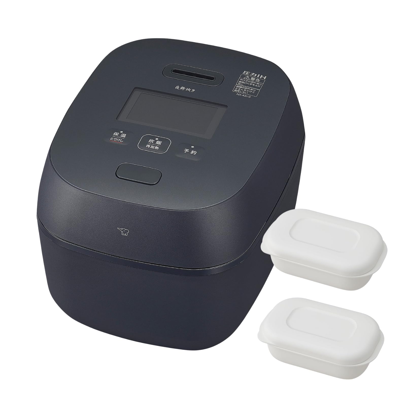 Amazon | 【保存容器セット】象印 炊飯器 5.5合 炎舞炊き 黒 NX-AA10