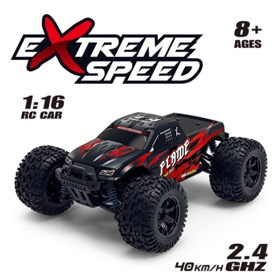 Image of High Speed 40km /h 4WD 2.4Ghz Remote Control Truck 9130, 1:16 Scale Radio Conrtolled Off-Road RC Car Electronic Monster Truck R /C RTR Hobby Cross-Country Car Buggy.