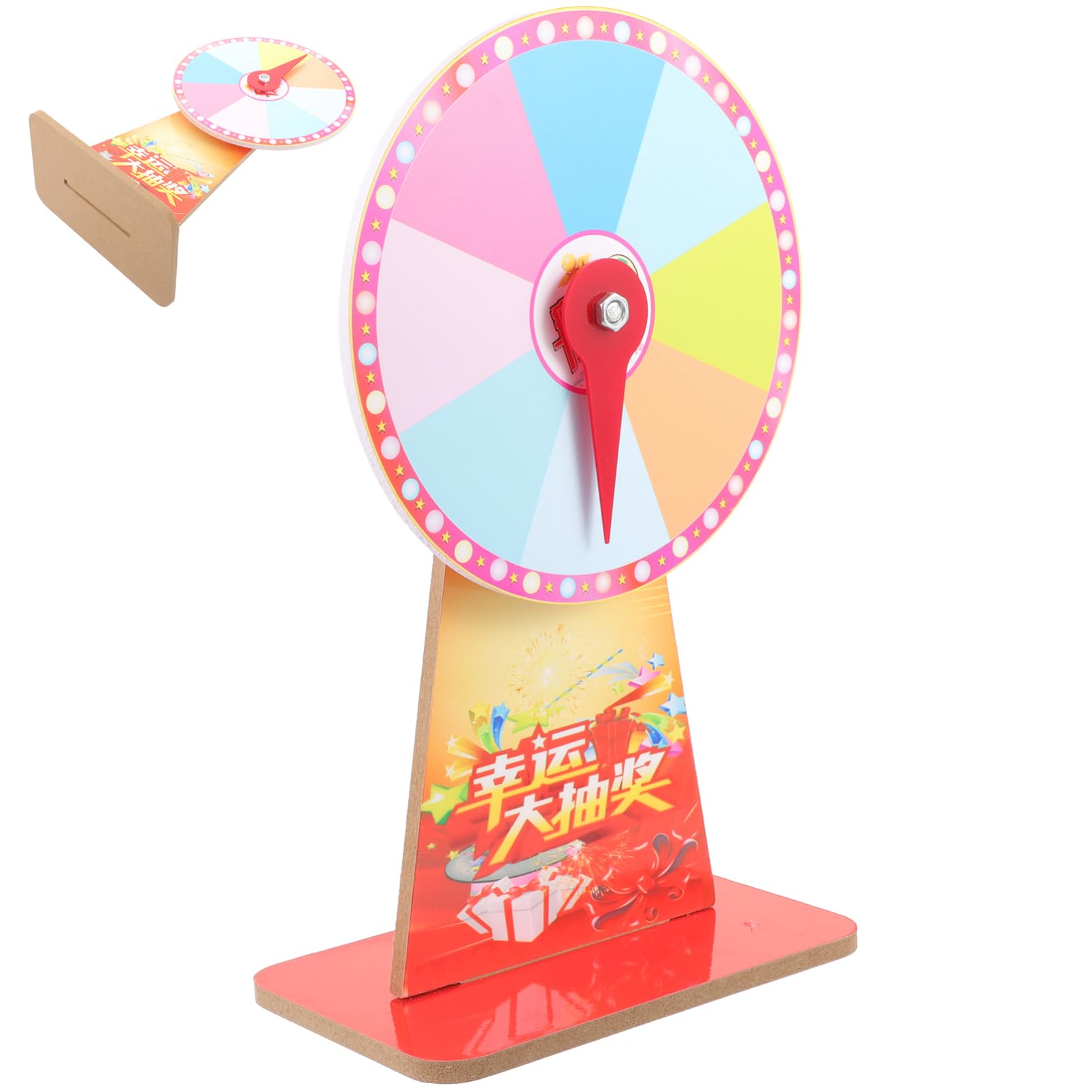 BCOATH Desktop Game Roulette Wheel Win Roulette Wheel for Parties Carnival Entertainment Lightweight Portable Random Style