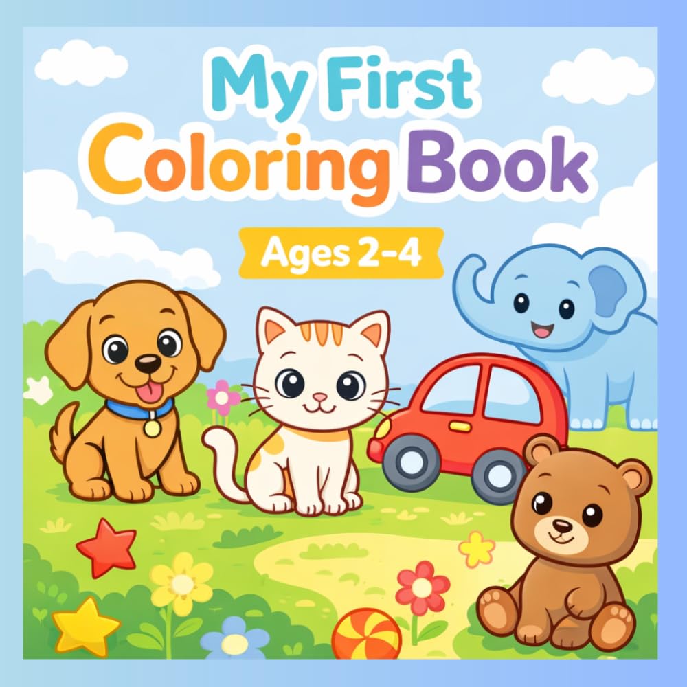 My First Coloring Book: For Toddlers Ages 2–4