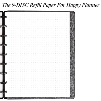 Amazon.com : Classic Size Discbound Dotted Grid Refill Paper