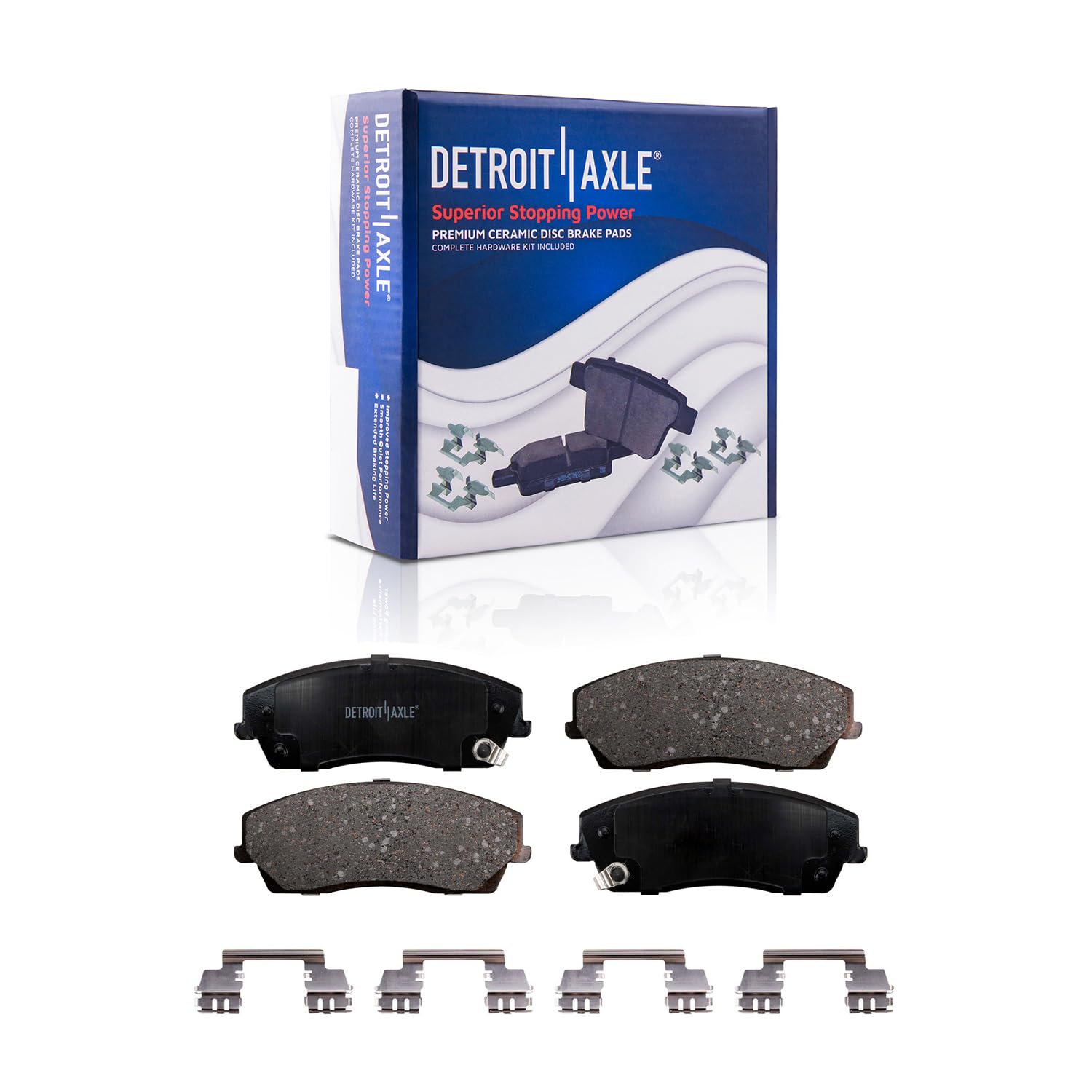 Detroit Axle - Front Brake Pads for Chrysler 300 Dodge Charger Challenger
