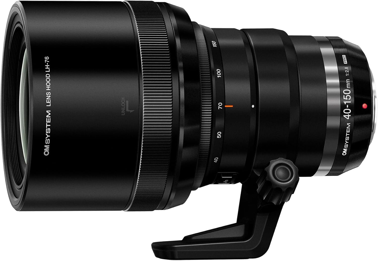 OM SYSTEM M.Zuiko Digital ED 40-150mm F2.8 PRO Obiektyw, Teleobiektyw MFT | Jasny teleobiektyw zoom, szybki AF Dual VCM, uszczelniony korpus, lekka konstrukcja 760g, czarny, do Micro 4/3