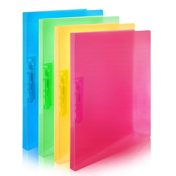Buy CRANBURY Punchless Binders with Clamps (Assorted Colors, 4Pack