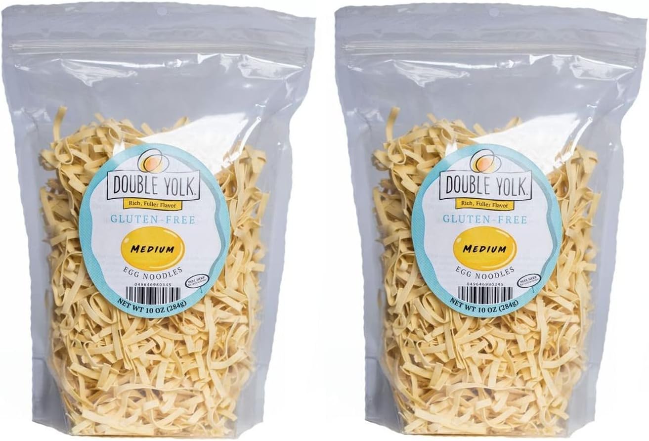 Double Yolk Gluten Free Medium Egg Noodles,10 Ounce Bag