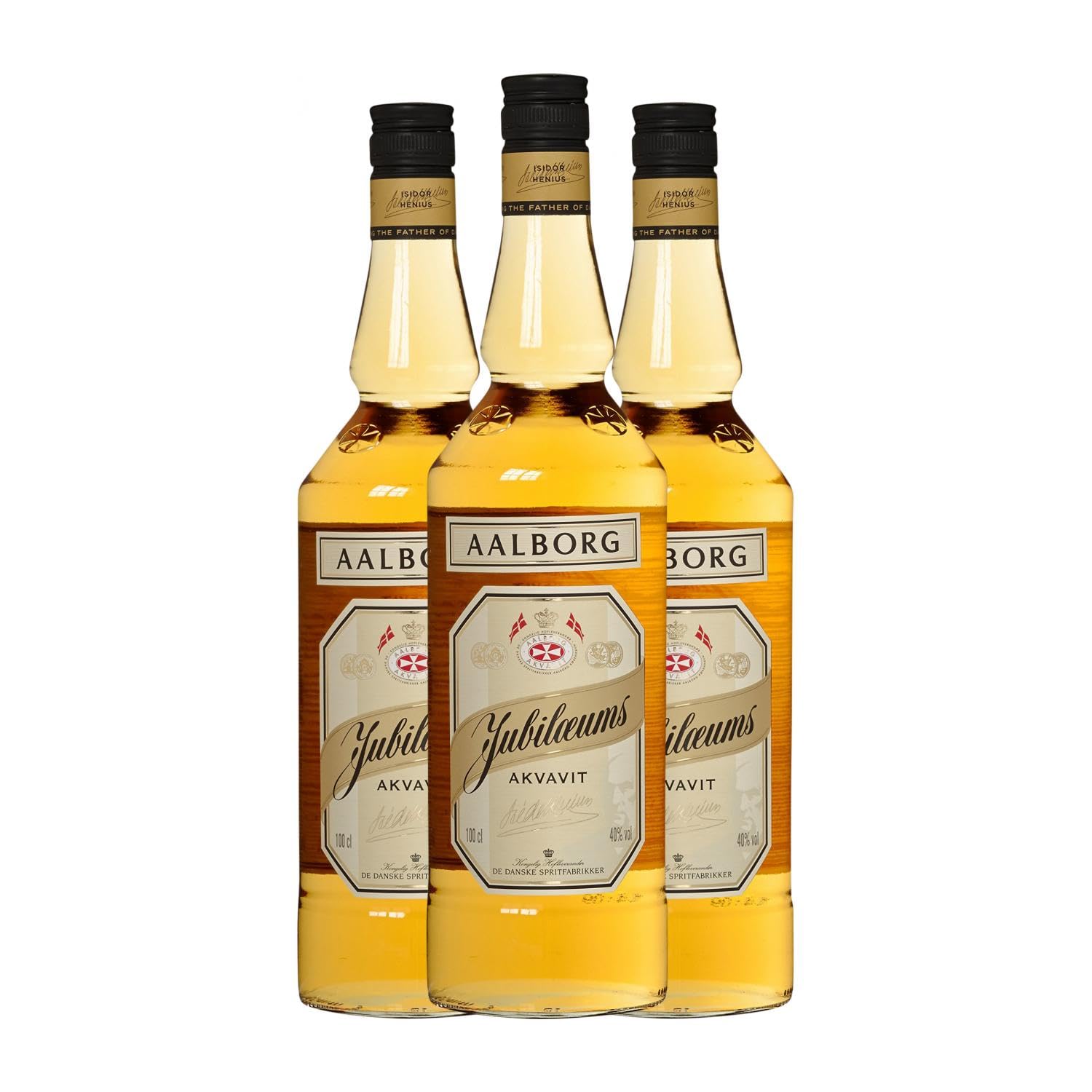 Licores Aalborg Akuavit Jubilaemus Botella Misil 1 L (Caja de 3 Botella Misil de 1 L)