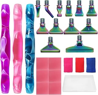 24 pcs Diamond Painting Pen Kits, SENHAI Diamond Art Pens Metal Tips Screw Thread Tips Diamond Art Painting Pen 5D Diamond Art Painting Accessories Tools for DIY Painting Crafts