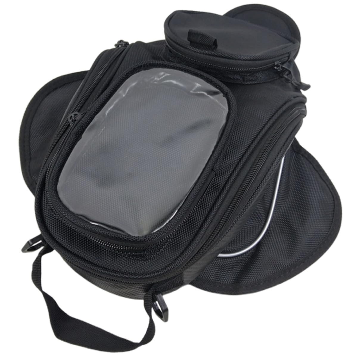 NUOBESTY Borsa da Serbatoio Moto Magnetica Nera in Oxford, Organizer