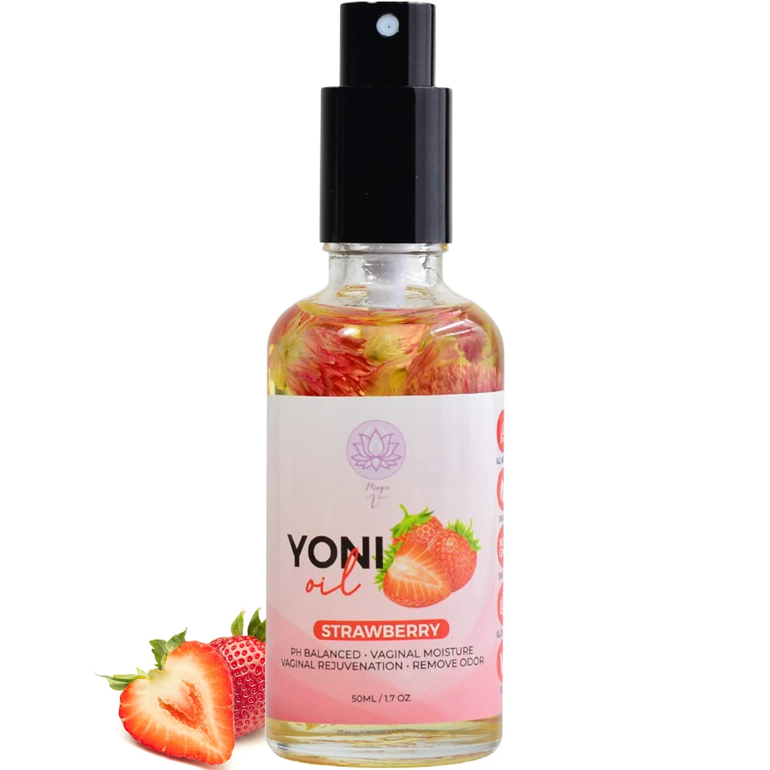 Magic V Yoni Oil Spray for Women - Organic Feminine Care Vaginal Moisturizer pH Balance Odor Control Soothes