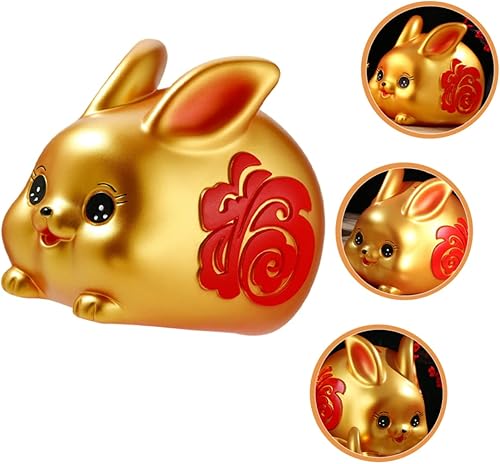 Miniatura 3 de jojofuny Banco de cumpleaños dorado grande nuevo para escritorio de higo Feng mesa regalos de oficina de dibujos animados Lunar decoración creativa