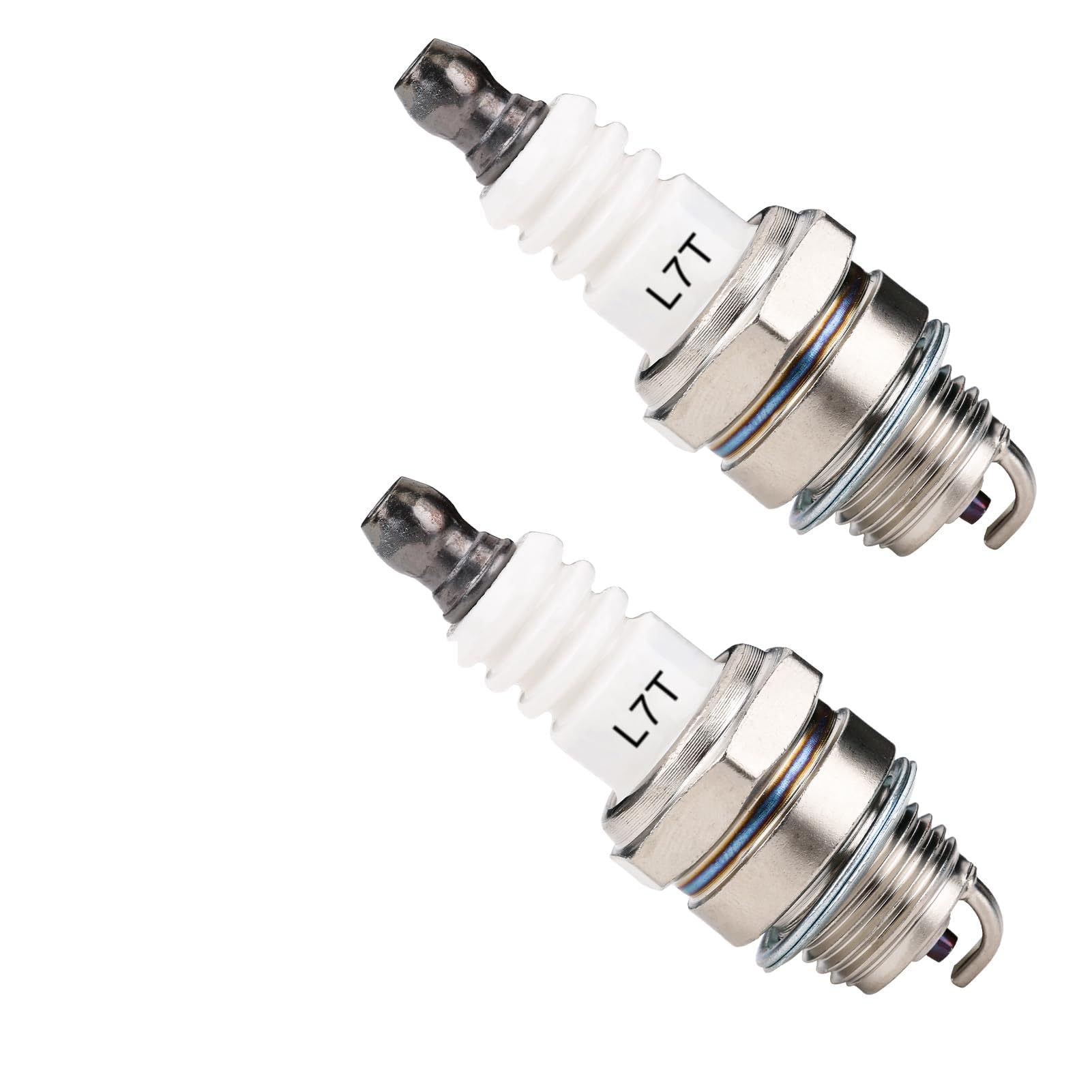 2Pcs L7T Spark Plugs - Compatible with Lawn Mowers, Engines, RCJ6Y, BPMR7A and More - High Performance Spark Plug for Reliable Ignition and Engine Efficiency