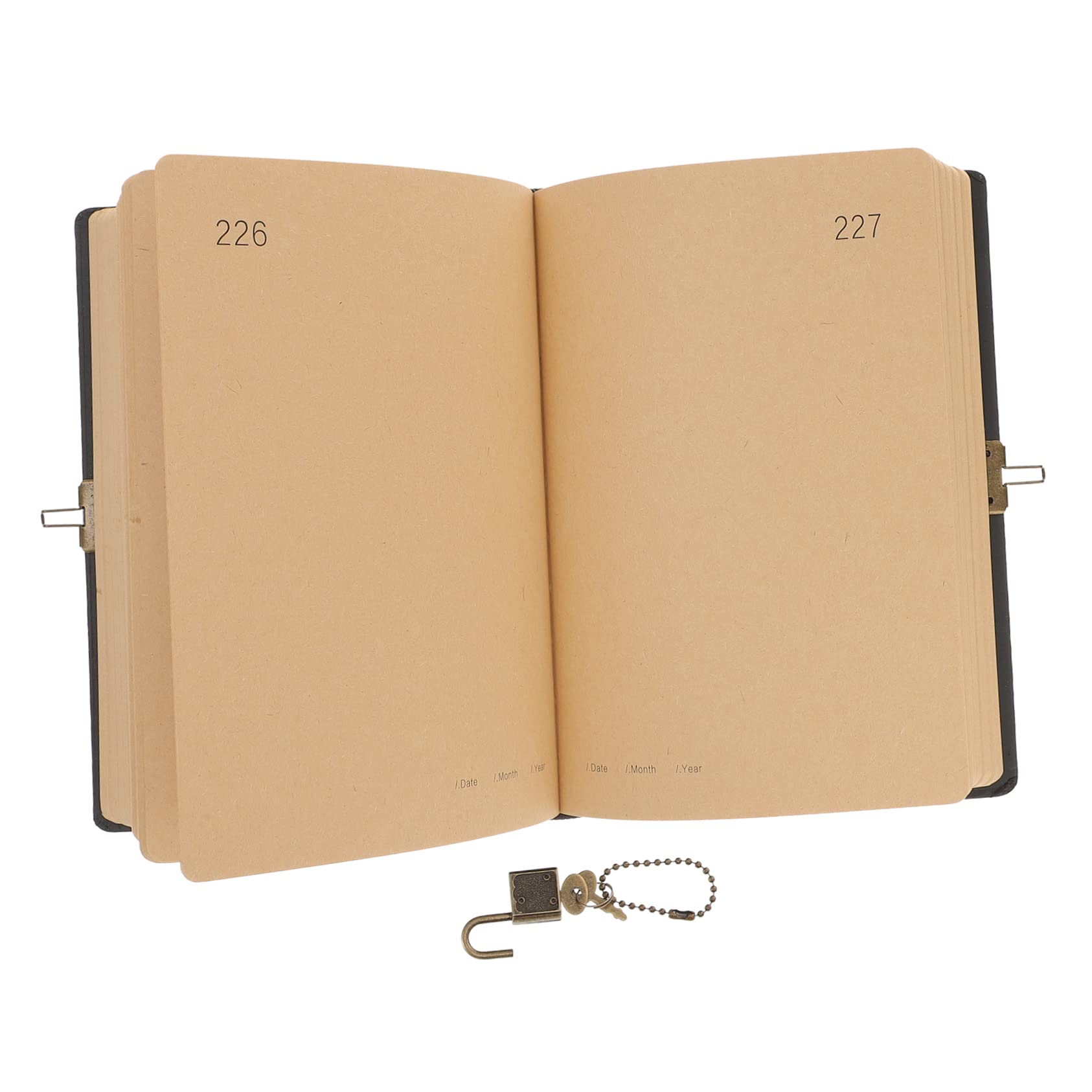 LALAFINA Diario Scolastico con Lucchetto, Quaderno Personale 365 Giorni, Portatile, Carta, per Scuola e Casa, Organizzazione e Scrittura Quotidiana Stili multipli