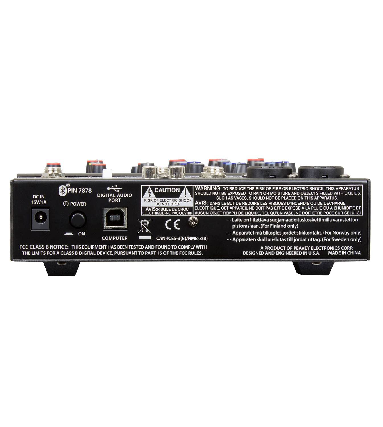 Peavey PV 6 BT Mezclador Compacto de 6 Canales Bluetooth