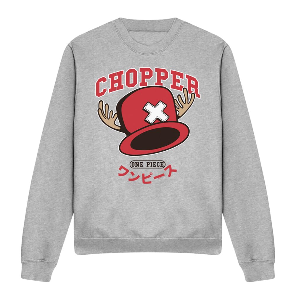 One Piece Chopper Hat Collegic Unisex Sweatshirt, Athletic Heather, XX-Large