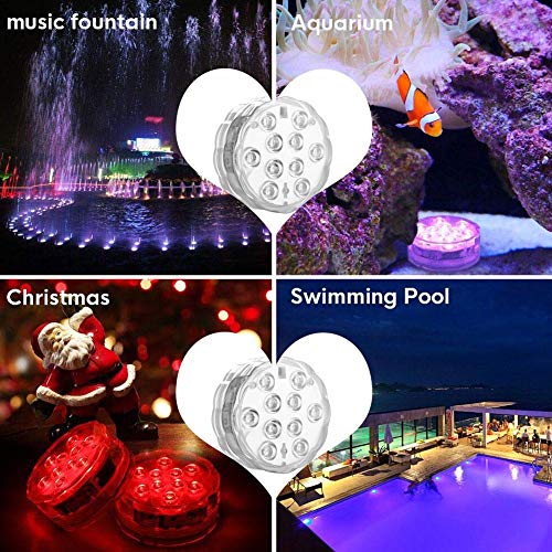 Water Dompelpompen Led Light Met Afstandsbediening, Waterdicht Bath Lights Onderwater Pool Lights, Submersible Led… - Image 8