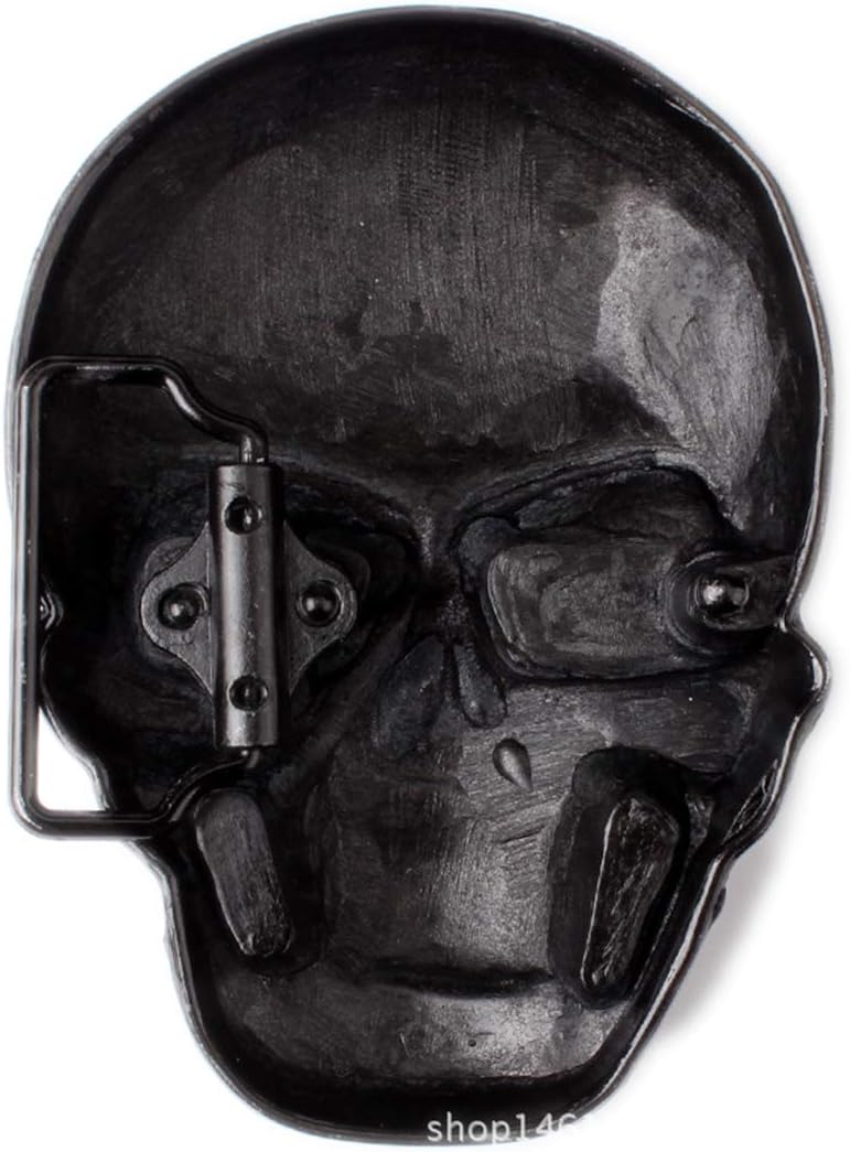 CL&J BB® Skull Belt Buckle Western Cowboy Native American Motorcyclist (SK1) - Image 3