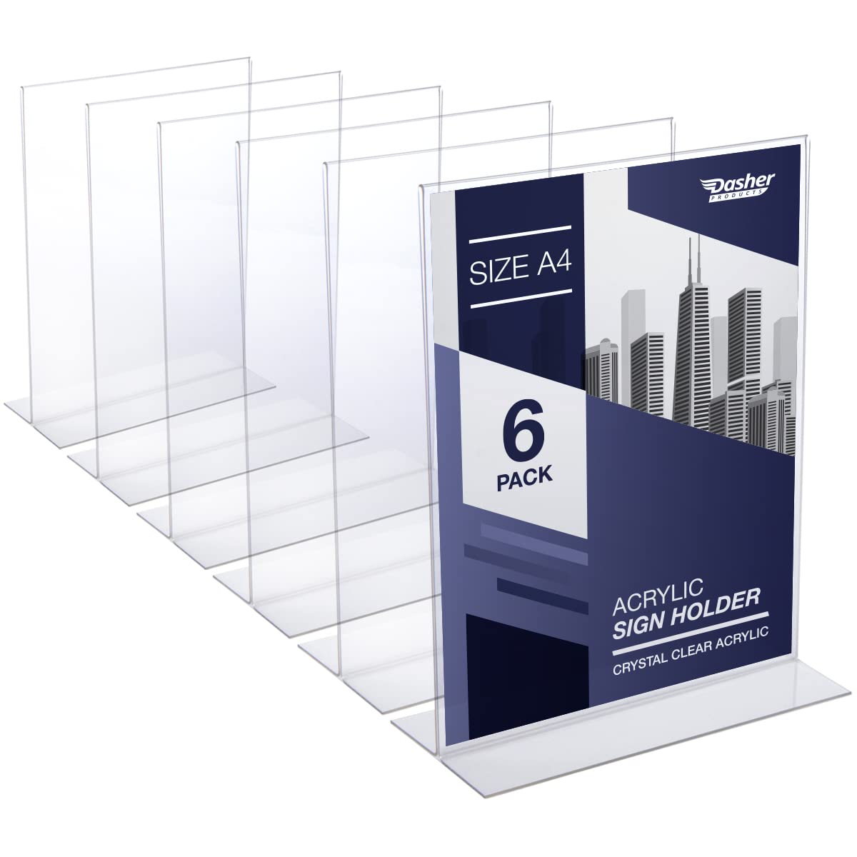 Buy Acrylic Sign Holder A4 Acrylic T Shape Table Top Display Stand