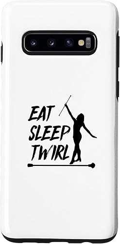 Miniatura 1 de Galaxy S10 Eat Sleep Twirl Baton Twirling Twirler Majorettes Case