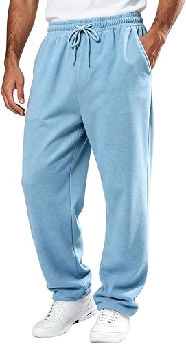 Men Wide Leg Sweatpants No Boundaries Wide Leg Classic Baggy Relaxed Fit Drawstr