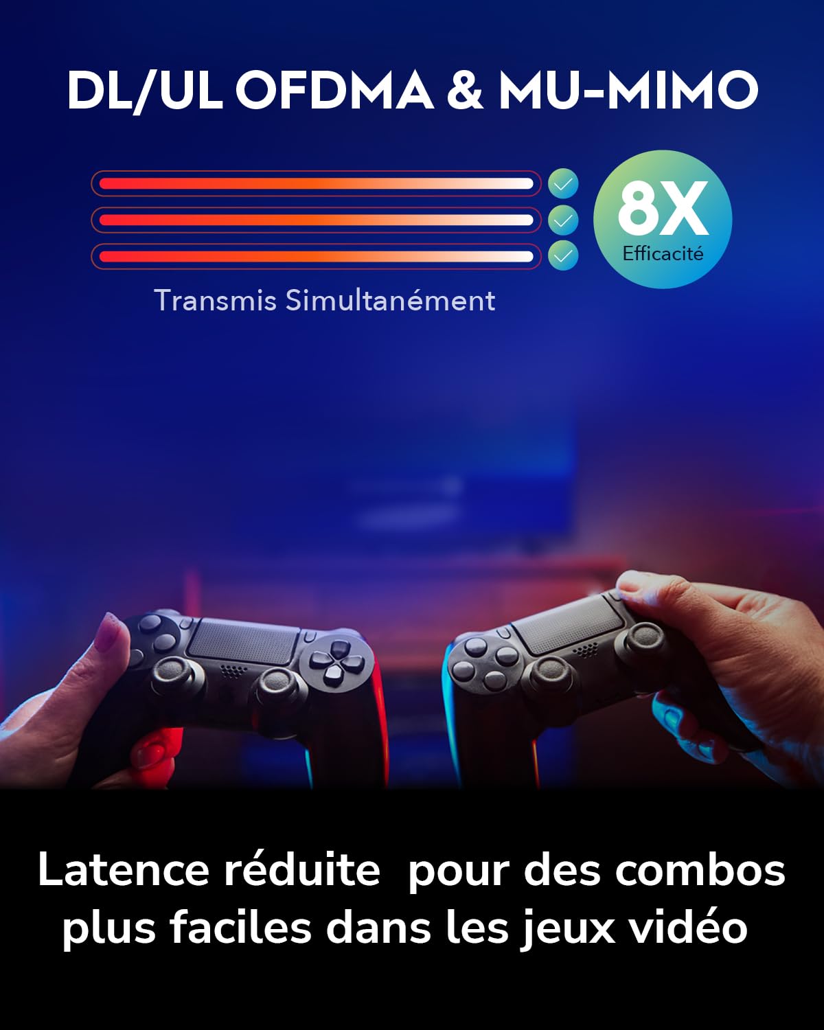 Cudy WR3000 AX3000 Routeur Wi-FI Double Bande, routeur Wi-FI 6 Maille, routeur Internet 802.11ax, 160 MHz, MU-MIMO, Formation de Faisceau, OFDMA, WPA3