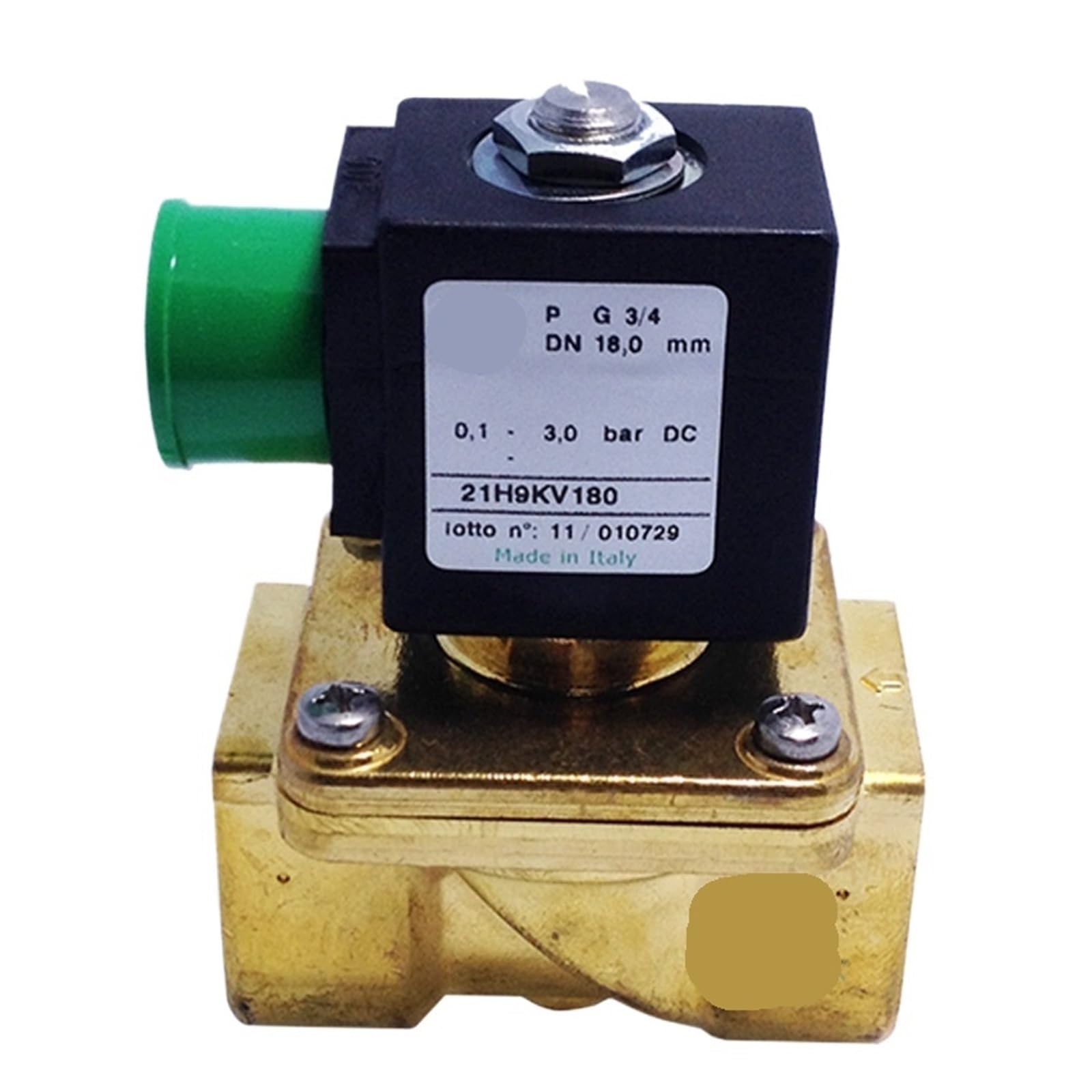 Électrovanne bidirectionnelle normalement fermée 21H9KV180 DN20 de haute précision