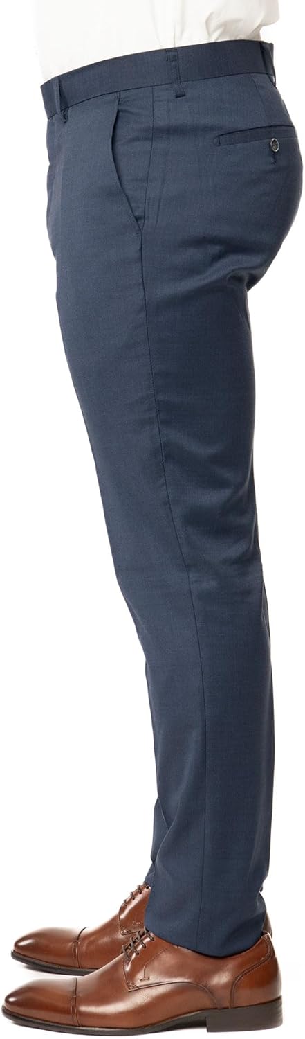 Slim Fit 2 Button Double Breasted Peak Lapel Solid Men's Suit ZF10036