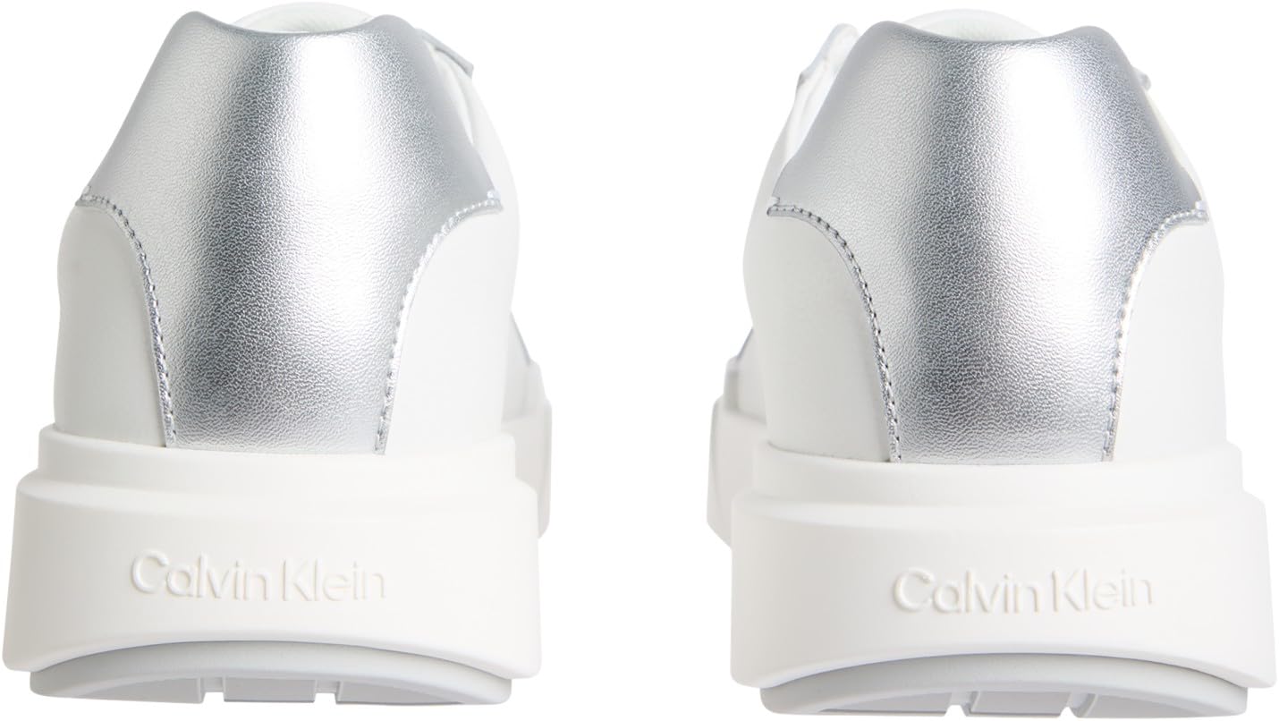 Calvin Klein Chunky Cupsole Laceup LTH Met Yw0yw01948, Parte Superior Baja Mujer