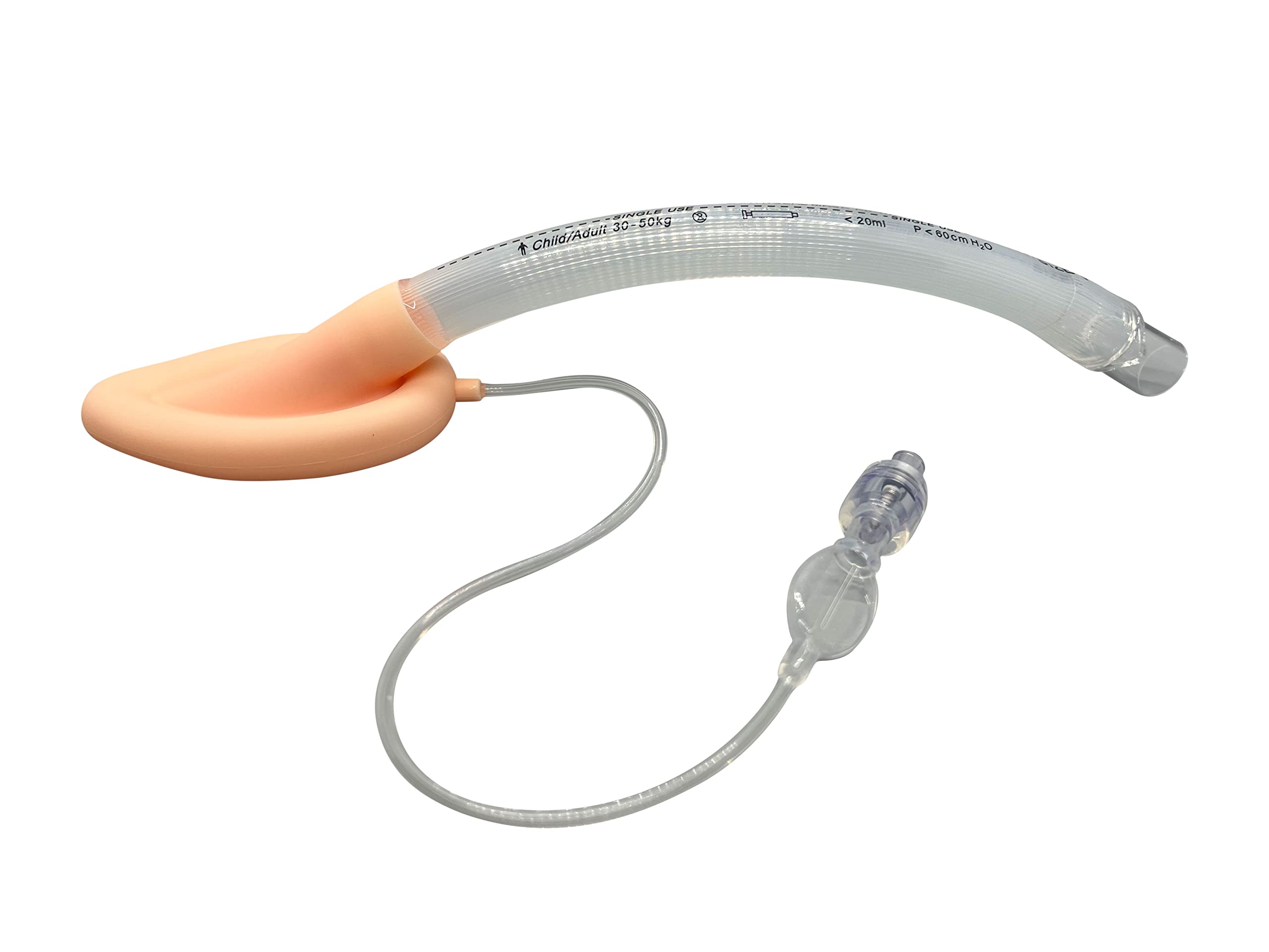 Endure Disposable Laryngeal Mask Airway, LMA, Pack of 5 (Size 3, Transparent)