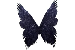 (TM) Super Large Feather Butterfly Fairy Angel Wings 2 color Black or White