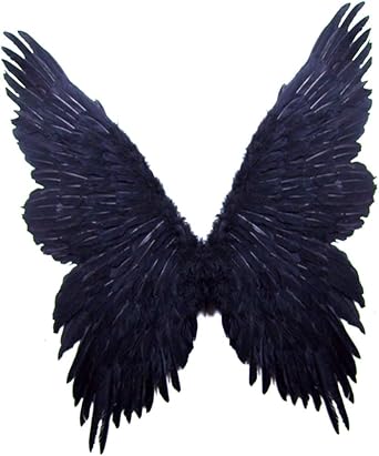 SACASUSA TM Super Large Feather Butterfly Fairy Angel Wings 2 color Black or White