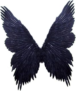 SACASUSA (TM Super Large Feather Butterfly Fairy Angel Wings 2 color Black or White