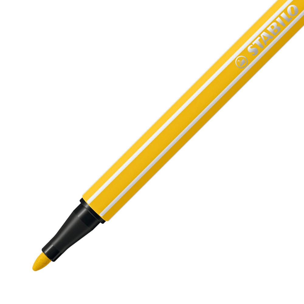 STABILO Pen 68 - Pennarello Premium - Confezione da 10 - Giallo - 3