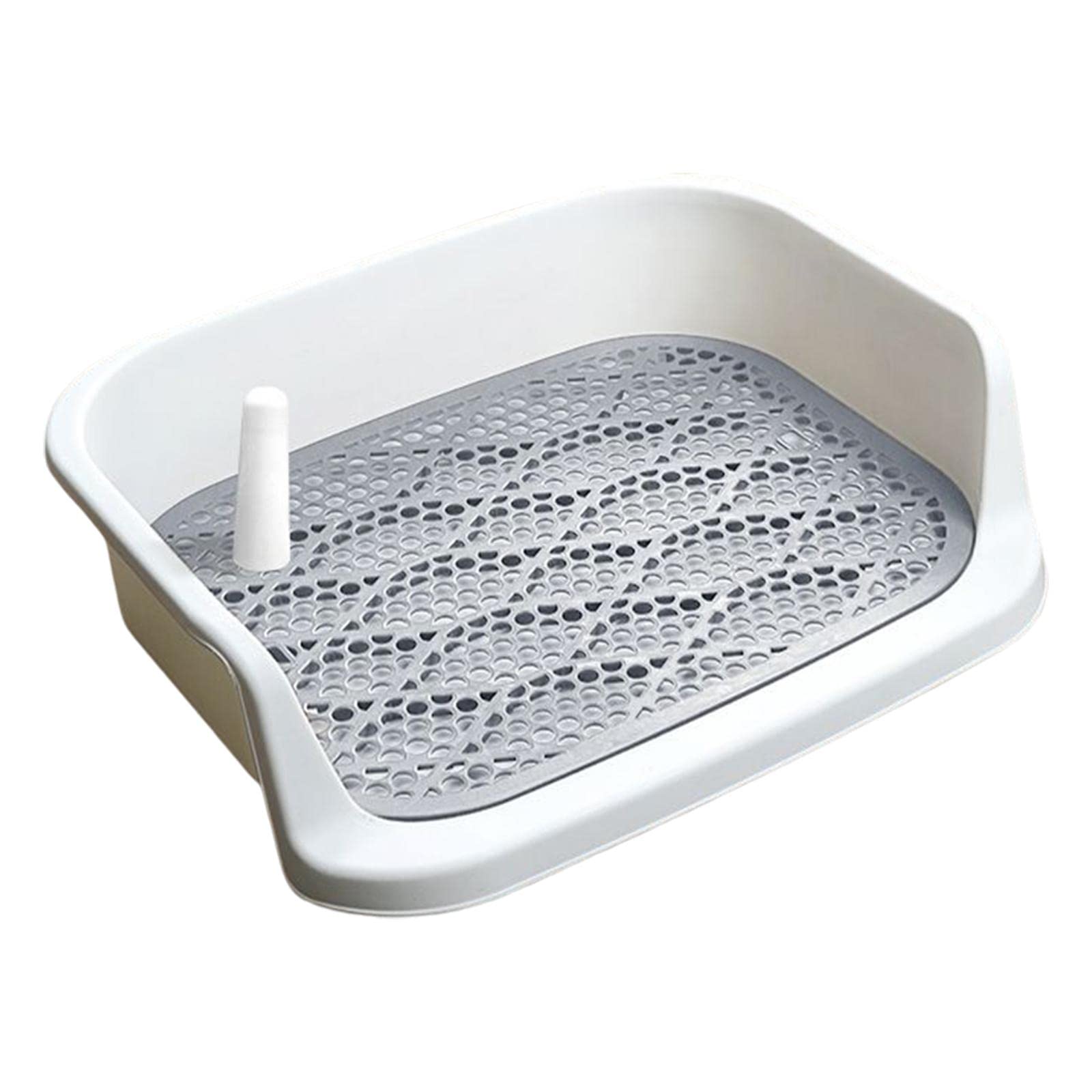 Bac à Litière pour Chiots, Outil de Nettoyage, Propreté, Blanc Gris