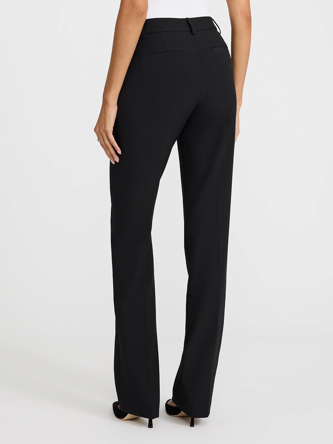 EXPRESS Women’s Editor Pants – Mid Rise Stretch Bootcut Style with Comfortable, Flattering Fit for Work or Casual Wear - Image 2