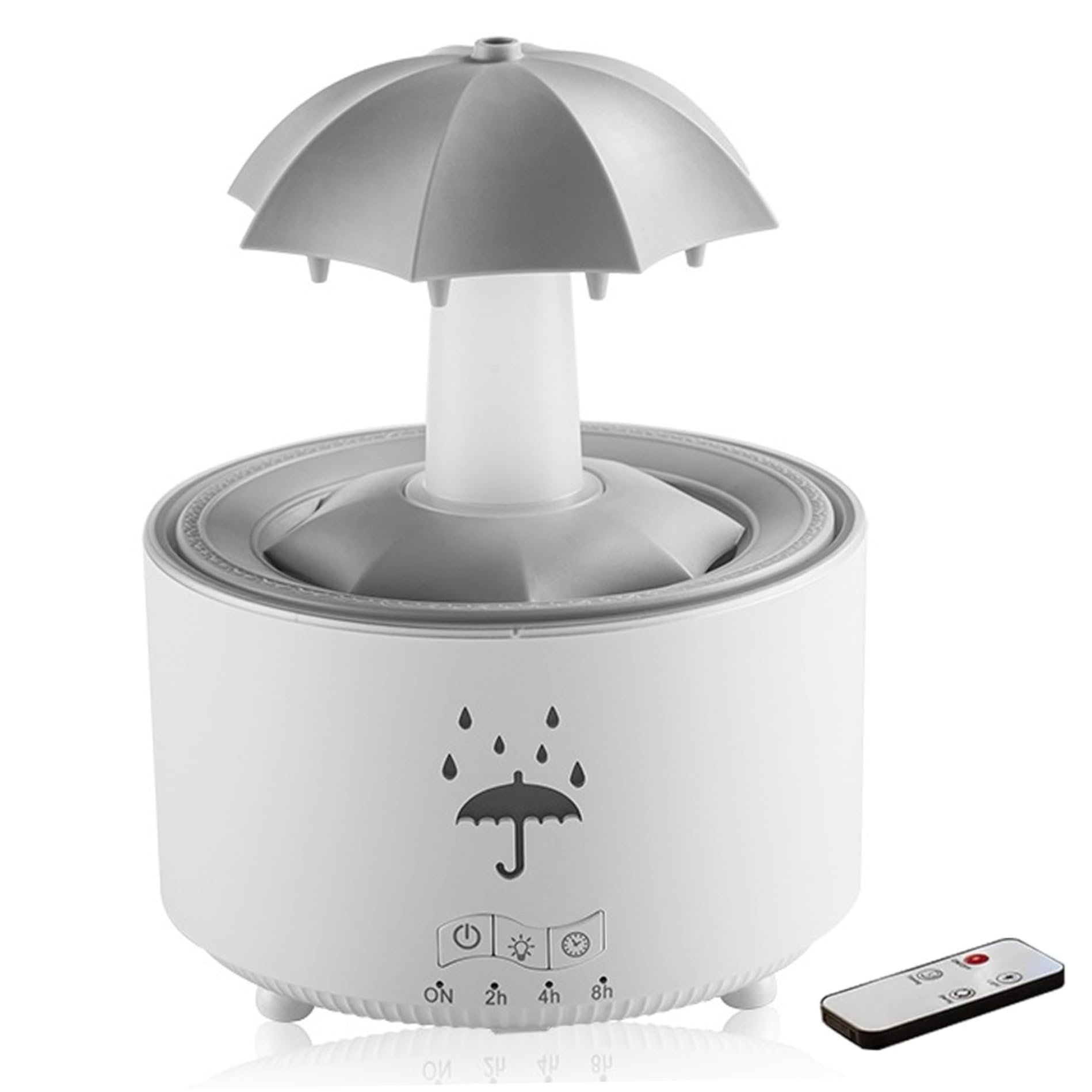 Humidificateur goutte de pluie pour retrouver un sommeil réparateur avec brume fraîche LED