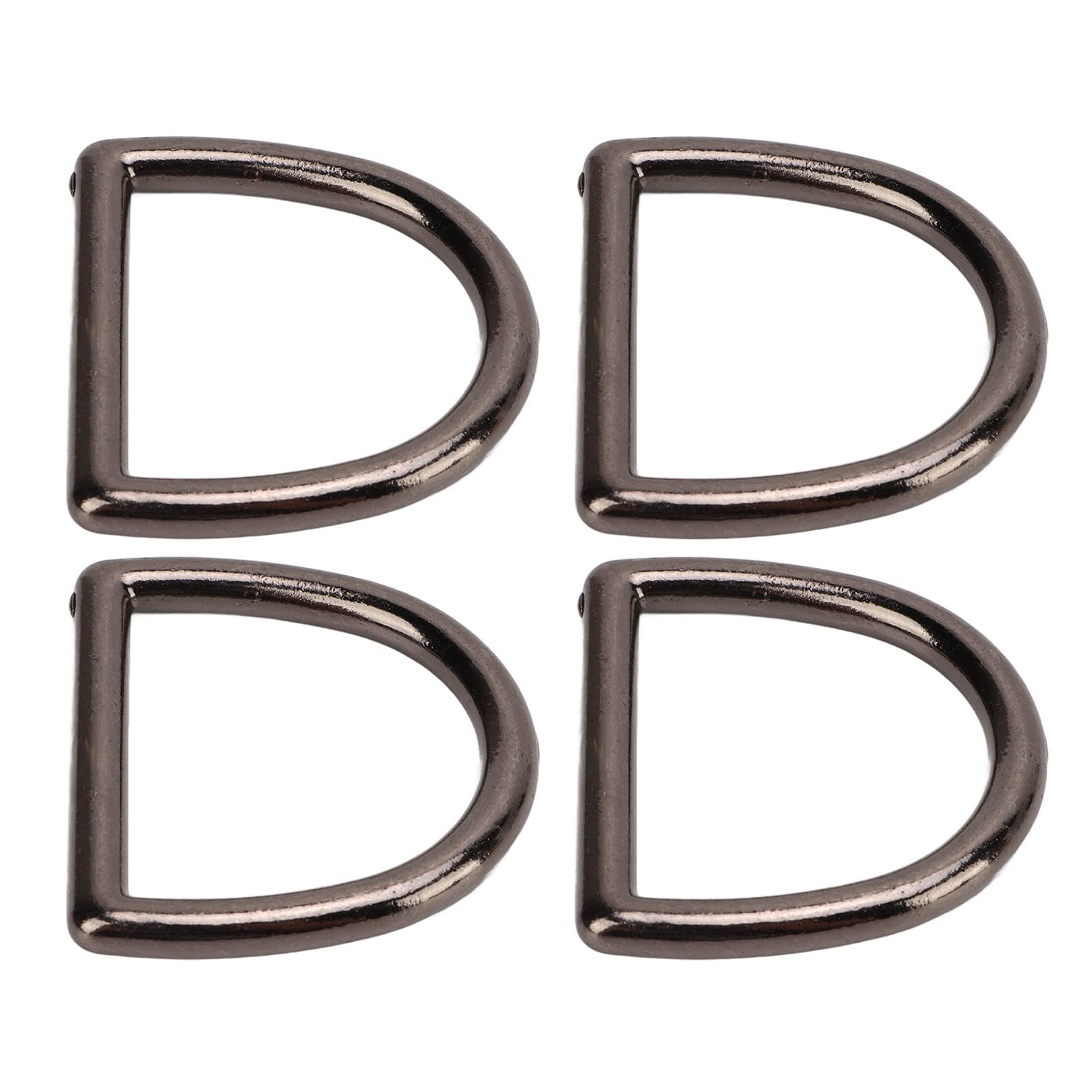 120 Stück Metall-D-Ringe, D-förmige Schnallenclips für DIY-Handtaschen, Rucksäcke und Gürtel, D-Schnallen aus Zinklegierung mit glatter Oberfläche, rostbeständige D-Haken für