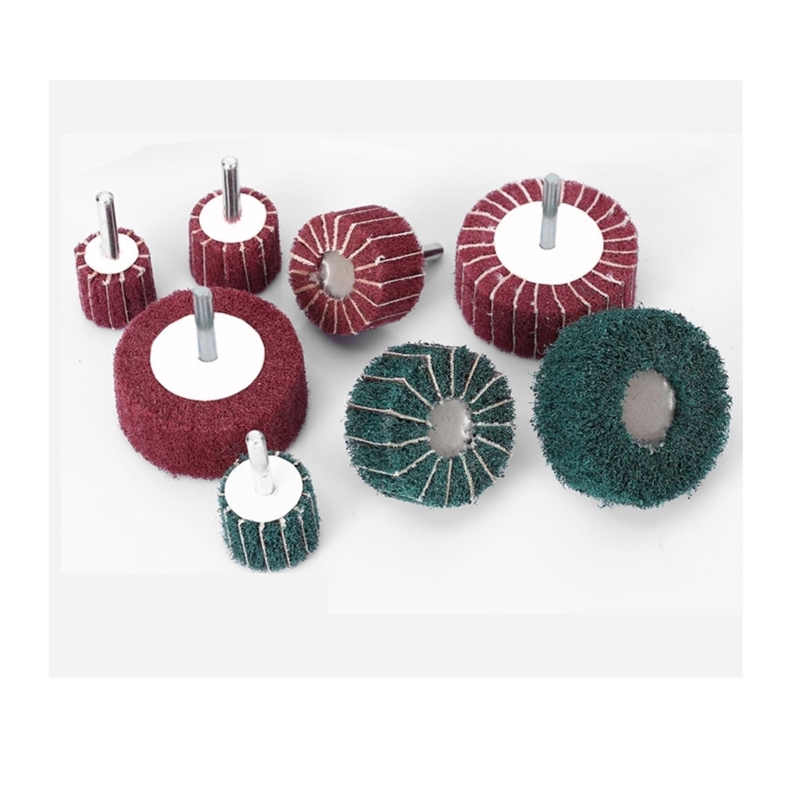 Mola lucidante per smerigliatrice da banco, 1 pz 6MM gambo 25mm 30mm 40mm 50mm 60mm mola abrasiva in fibra tampone abrasivo lucidatura molatura for metallo testa di pulizia nylon(6x60,240)