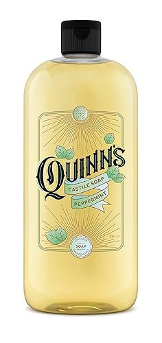 Quinn's Jabón líquido orgánico Pure Castilla, 32 onzas (menta)