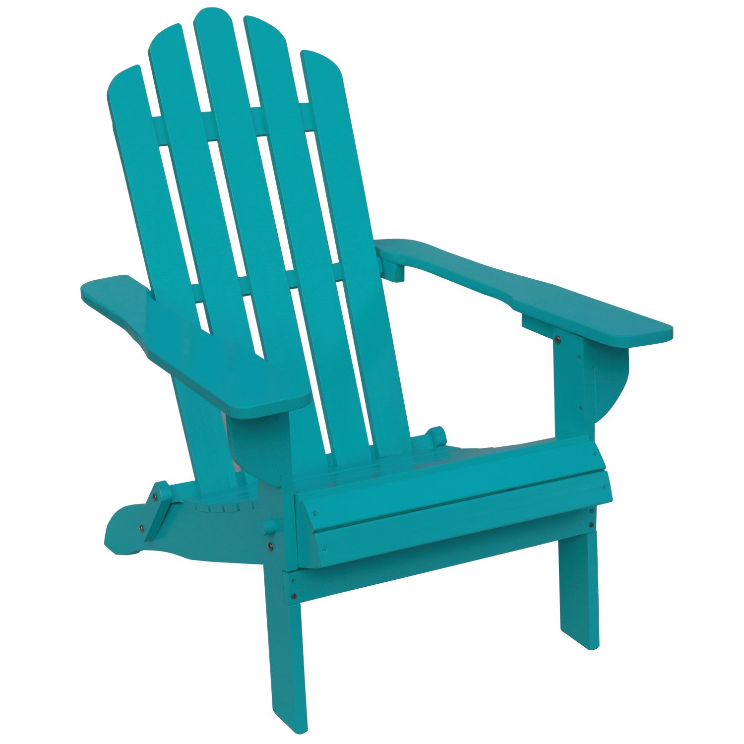 AZBRO Outdoor Wooden Fashion Adirondack Chair/Muskoka Chairs Patio Deck Garden Furniture (New-Blue)