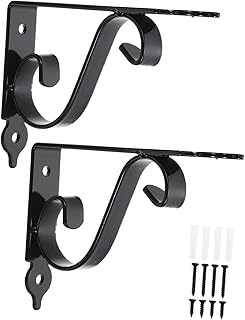 DOITOOL 2 Sets Pallet Bracket Shelves Wall Mounted Heavy Duty Shelves Wall Hanging Decor Multi- Use Shelf Brackets Black Shelf Brackets Floating Shelf Triangle Bracket Stands for Shelves