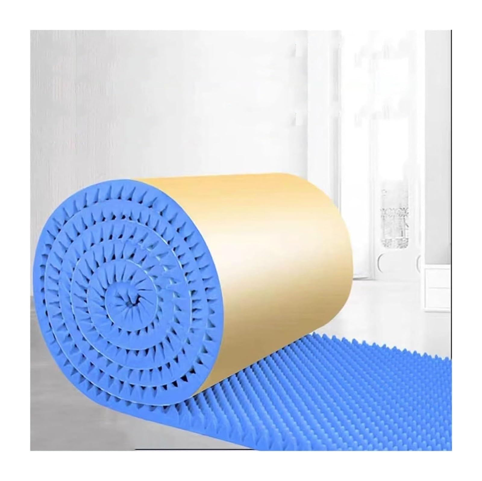 Mousse Insonorisante pour Isolation Phonique Mousse Insonorisante pour Isolation Phonique, Panneaux en Mousse Acoustique Auto-Adhésifs De 7 Cm D'Épaisseur, Panneaux,Blue-15m