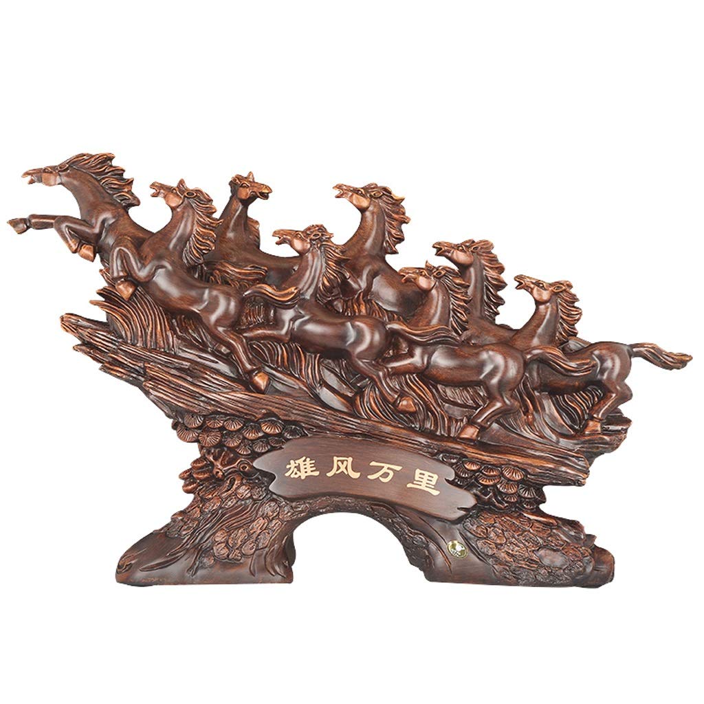Mini estatua for el hogar, oficina, automóvil, decoración de mesa, esculturas decorativas coleccionables, estatuas de Buda, decoración de caballos, decoración de la sala de estar, estatua de prosperid