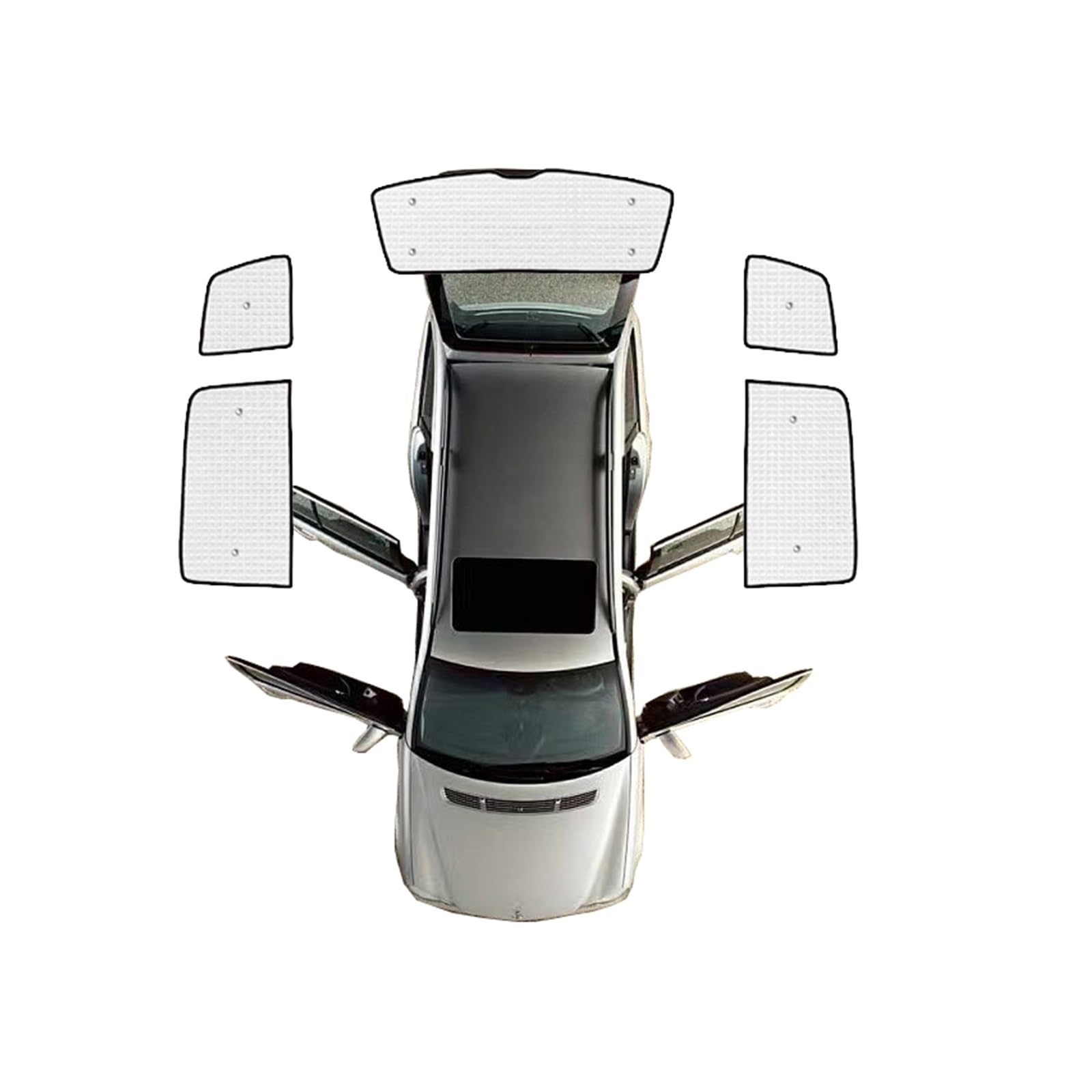 Nuances Voiture pour VW pour Touran MK2 5T 2016~2023 2022 Voiture fenêtre visière Pare-Soleil Couverture Anti-UV Voiture Pleine fenêtre Pare-Soleil Ombre fenêtre Voiture (Taille : Rear sunshades)