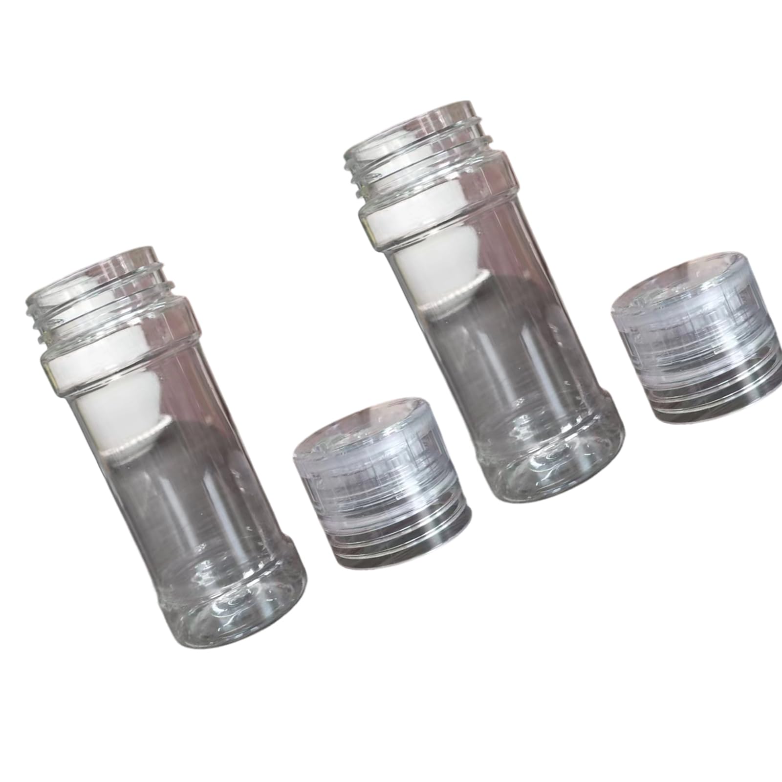 Tsynapter 2Pieces 100Ml Salt and Peppers Shaker with Visible Levels Indicators and Ergonomic Designs Camping Salt Stirrer Camping Stirrer