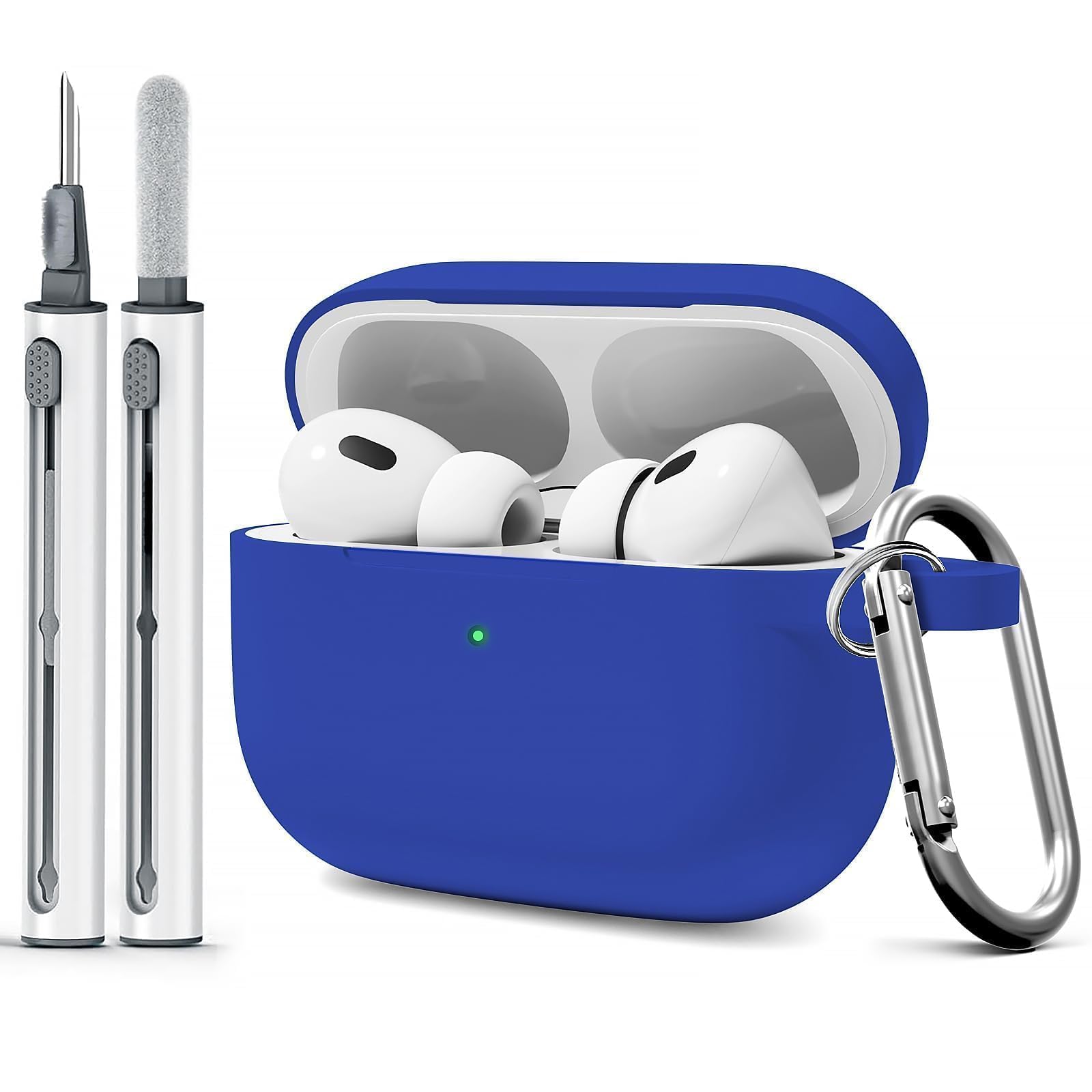 Woyinger for AirPods Pro Case Cover with Cleaner Kit,Soft Silicone Case for Apple AirPod Pro 1st/2nd Generation,AirPods Pro/Pro 2 Case Accessories
