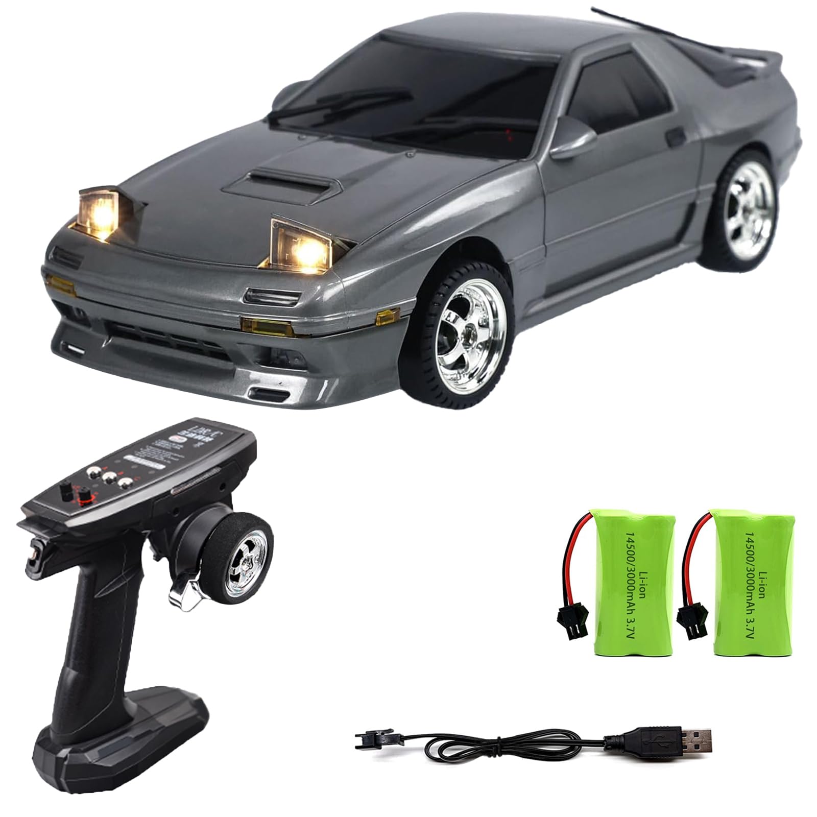 Amazon.com: Moonzeamus 1:18 RX7-FC 3S Model LD1802 RC Drift Car 1