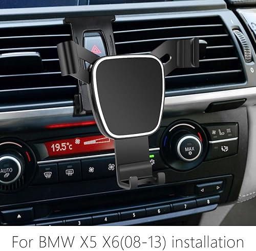 Miniatura 8 de LUNQIN Soporte de teléfono de coche para BMW 2019-2023 X5 X6 y 2019-2022 X7 SUV sDrive40i xDrive40i xDrive50i M50i 35d G05 G07 Accesorios de